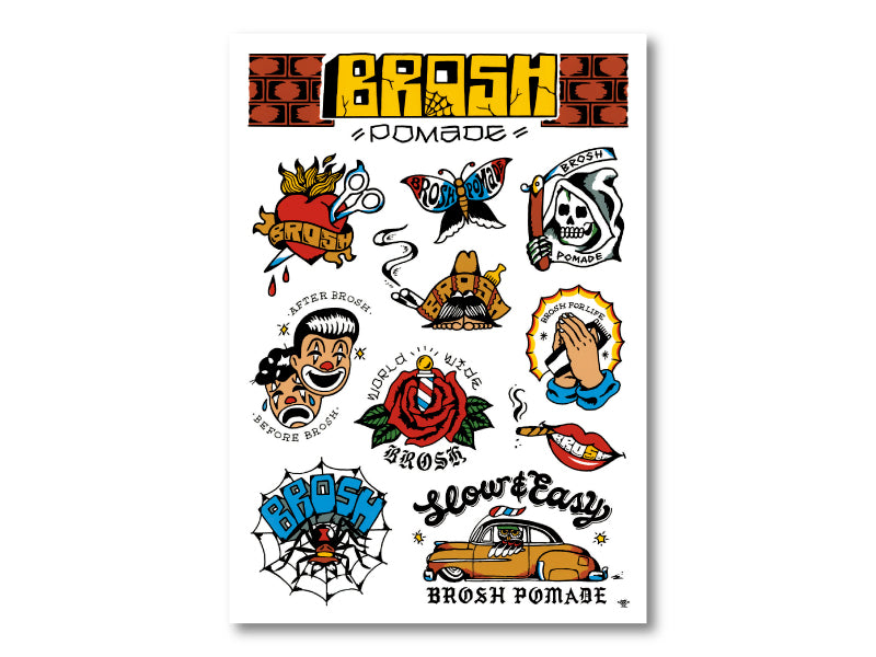 NEW BROSH STICKERS SET
