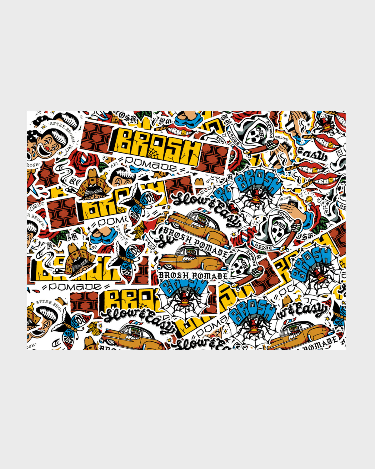 NEW BROSH STICKERS SET