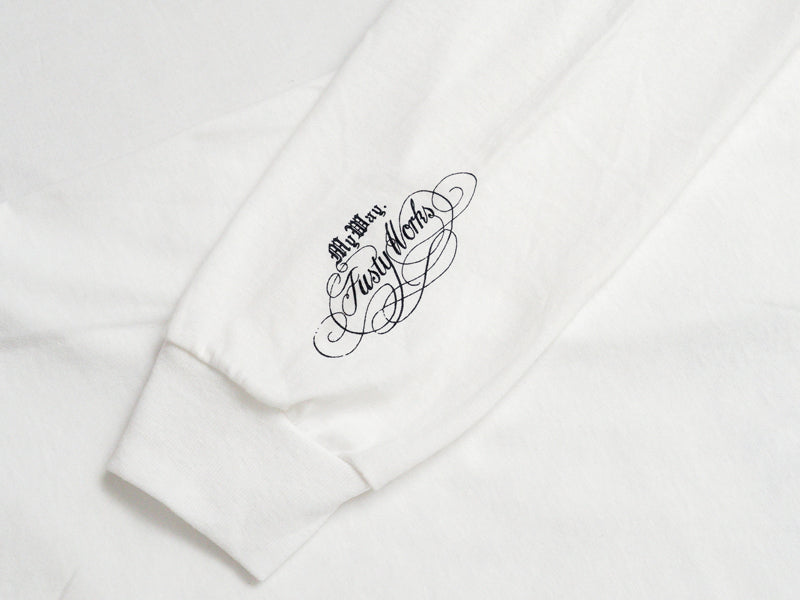 BROSH × FUSTY WORKS L/S TEE OWL LOGO