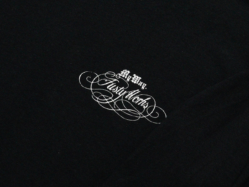 BROSH × FUSTY WORKS L/S TEE OWL LOGO