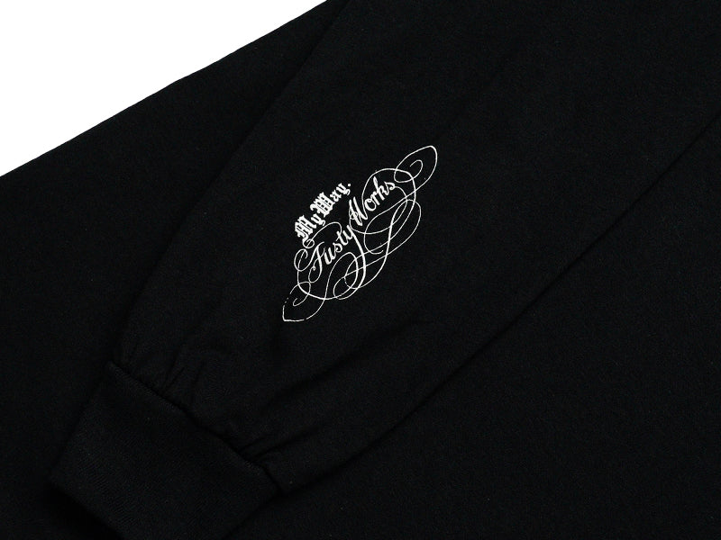 BROSH × FUSTY WORKS L/S TEE OWL LOGO