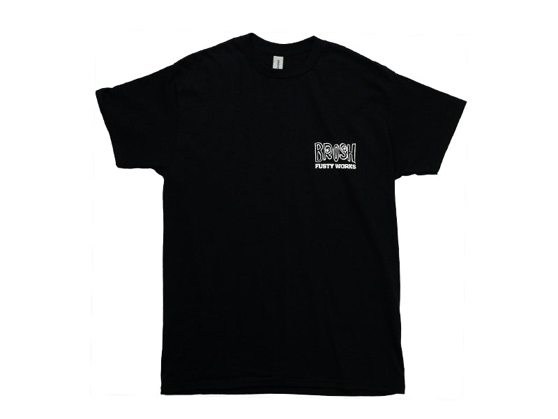 BROSH × FUSTY WORKS S/S TEE FACE LOGO