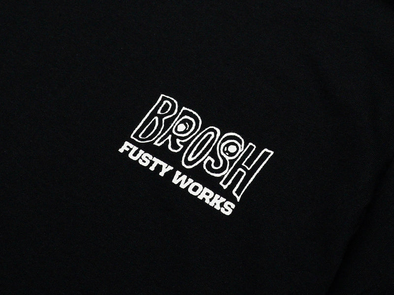 BROSH × FUSTY WORKS S/S TEE FACE LOGO