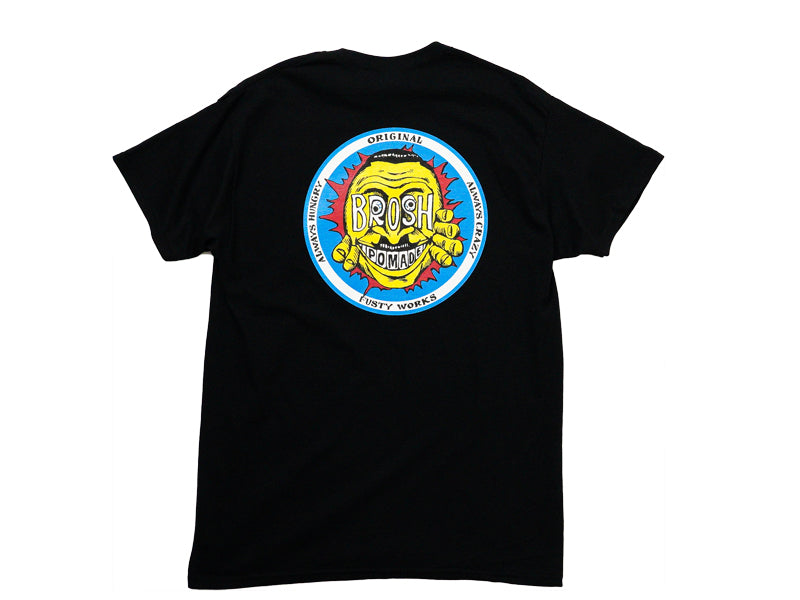 BROSH × FUSTY WORKS S/S TEE FACE LOGO