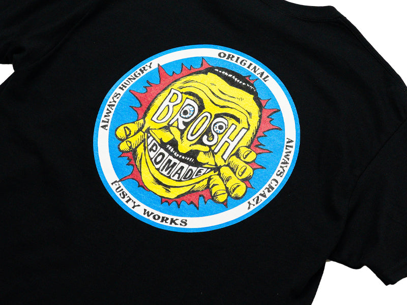 BROSH × FUSTY WORKS S/S TEE FACE LOGO