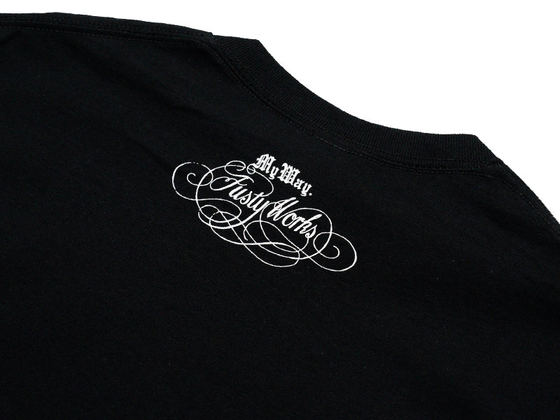 BROSH × FUSTY WORKS S/S TEE OWL LOGO