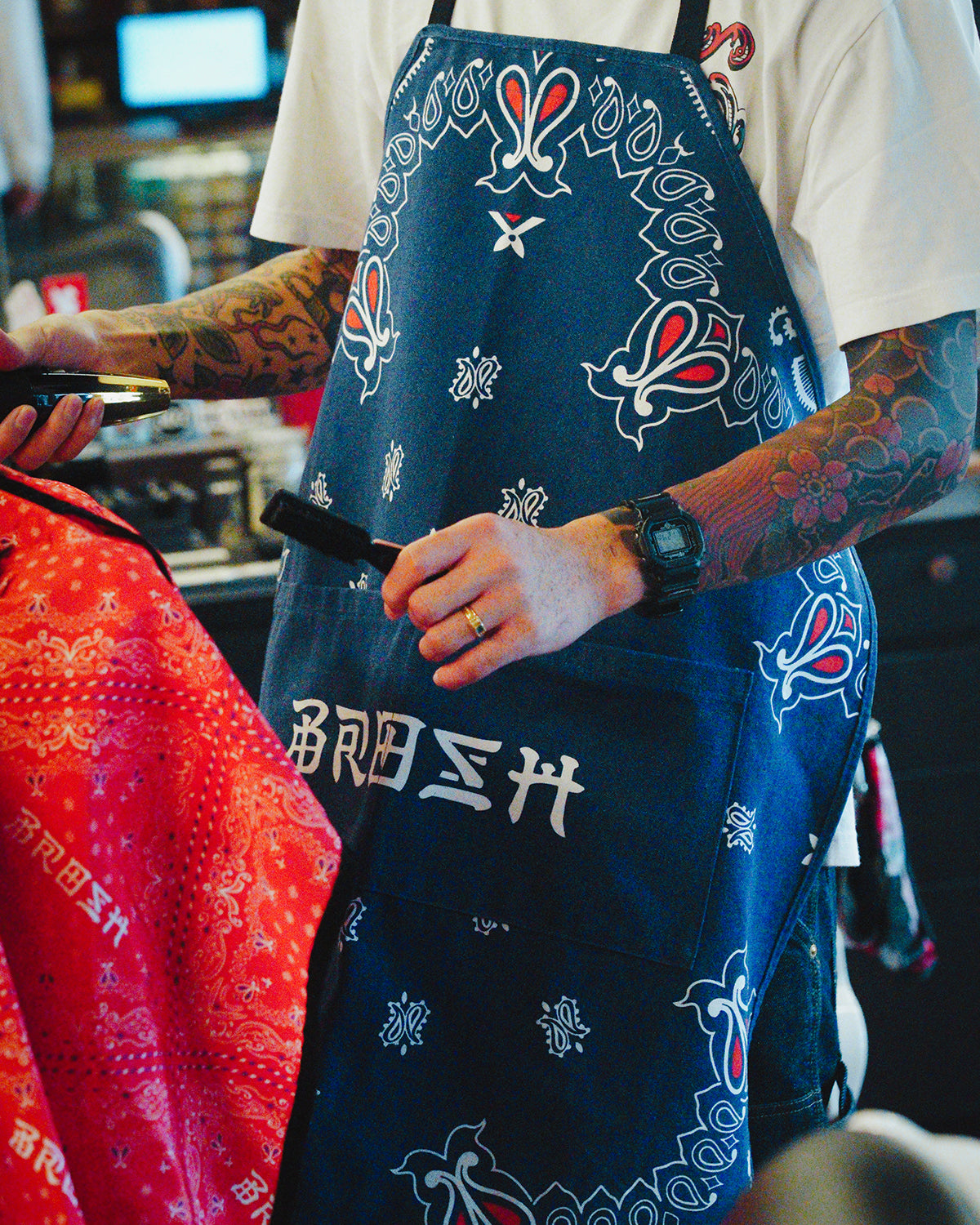 BROSH × TGP Design Paisley Apron