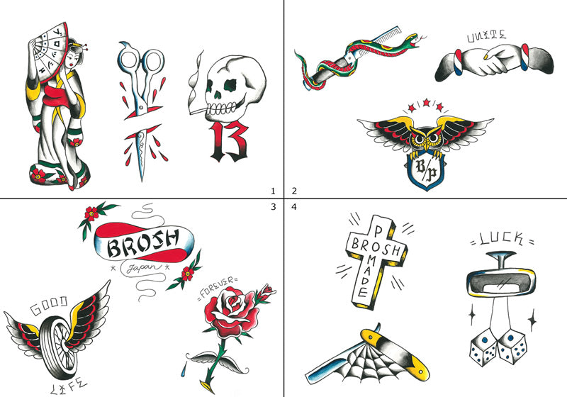 BROSH STICKER SHEET - No.1~4