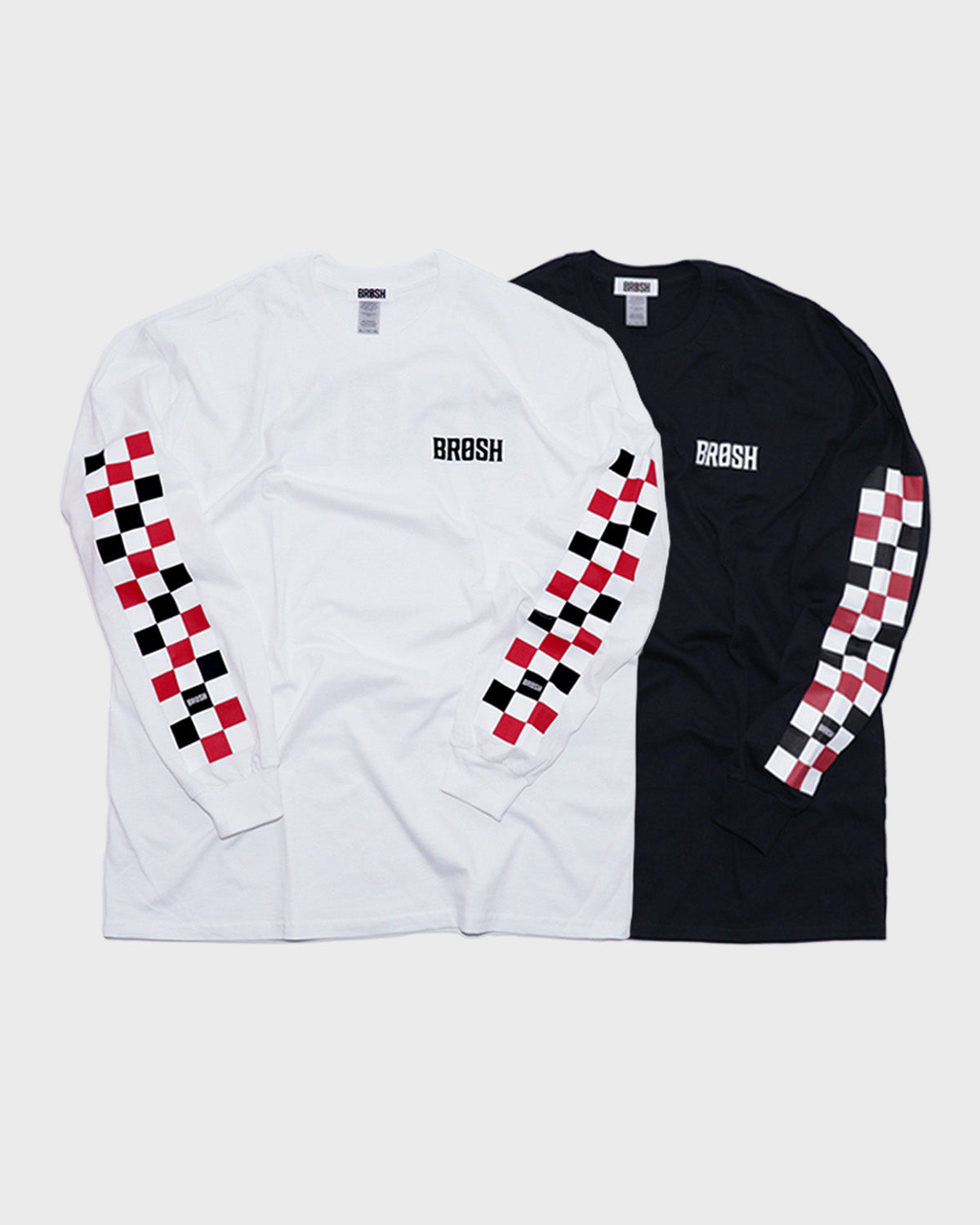 BROSH checker L/S shirts