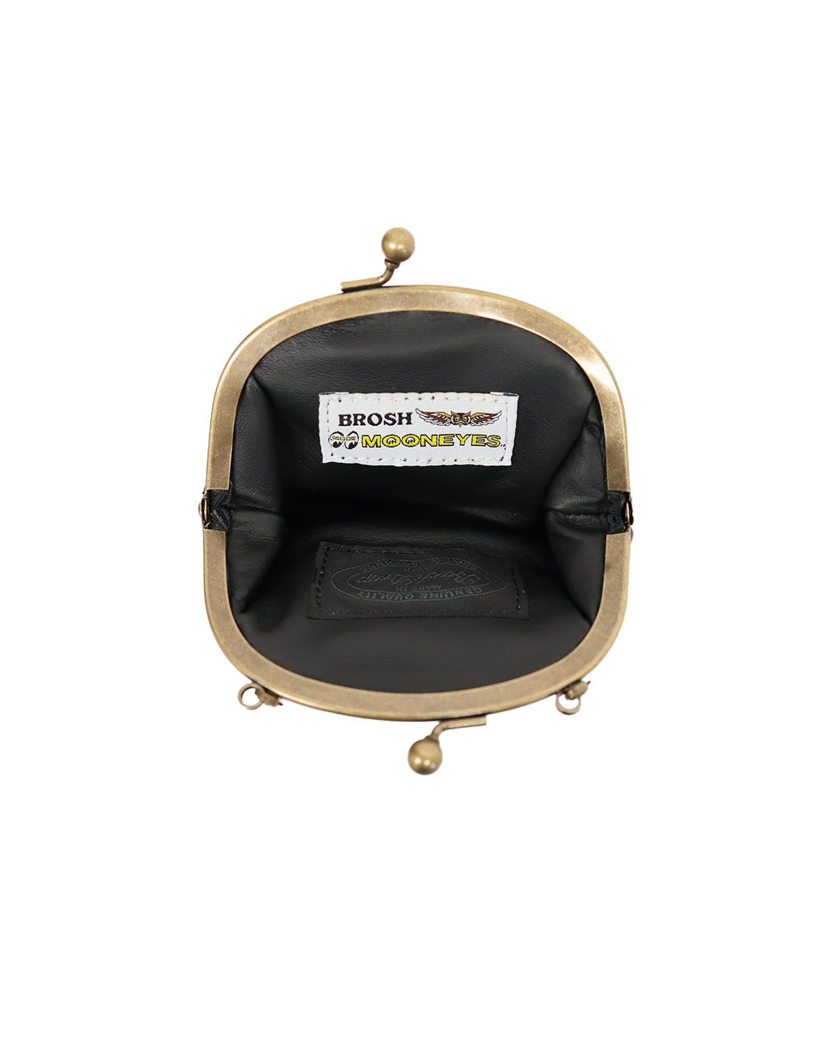 BACKDROP Leathers × MOONEYES × BROSH GM WALLET w/chain